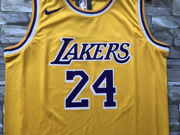 New Men 24 Kobe Bryant Jersey Yellow Los Angeles Lakers Swingman Jersey - fastssd - NBA Jersey - nRevo