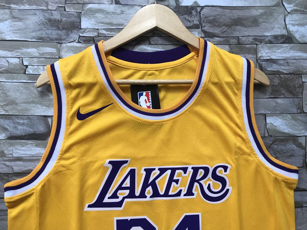 New Men 24 Kobe Bryant Jersey Yellow Los Angeles Lakers Swingman Jersey - fastssd - NBA Jersey - nRevo
