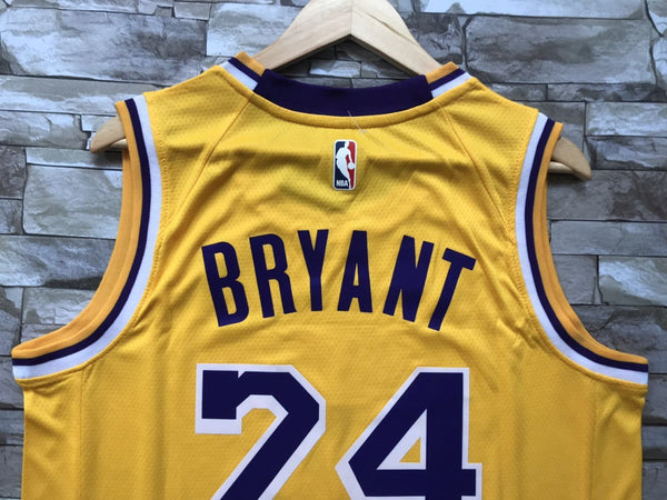 New Men 24 Kobe Bryant Jersey Yellow Los Angeles Lakers Swingman Jersey - fastssd - NBA Jersey - nRevo