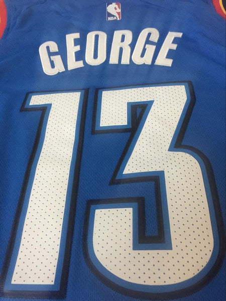 Men OKC 13 Paul George Jersey Blue Oklahoma City Thunder Swingman Fanatics - fastssd - NBA Jersey - nRevo