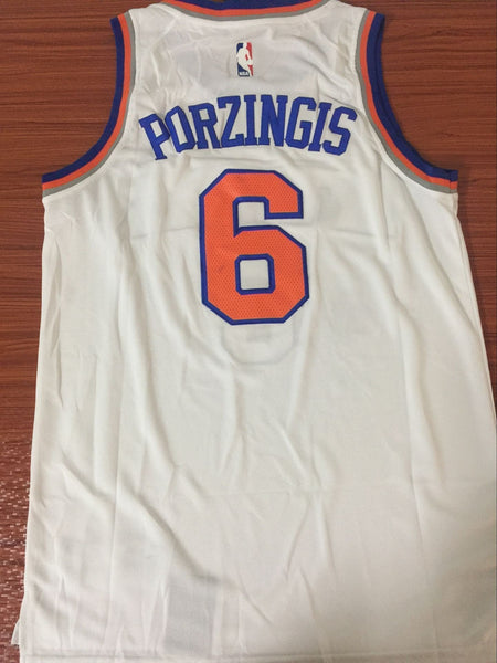 Men 6 Kristaps Porzingis Jersey New York Knicks Jersey White Fanatics - fastssd - NBA Jersey - nRevo