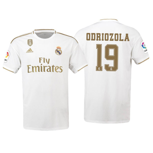 Men 19 Alvaro Odriozola Jersey White Home Real Madrid Jersey LaLiga 2020 - fastssd - Soccer Jersey - CrazyKill