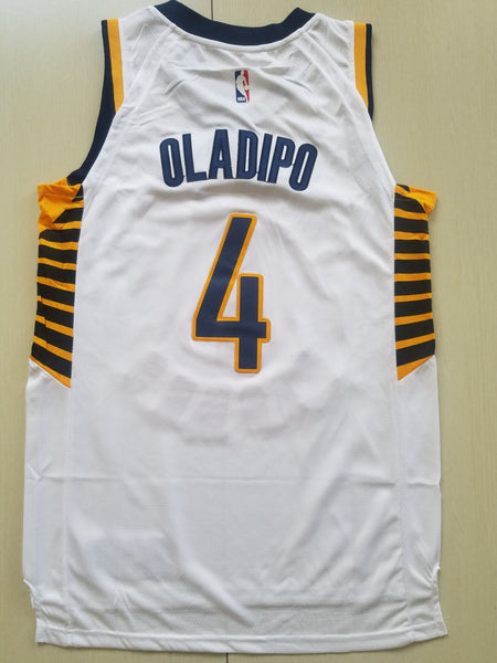 Men 04 Victor Oladipo Jersey White Indiana Pacers Jersey Swingman Fanatics