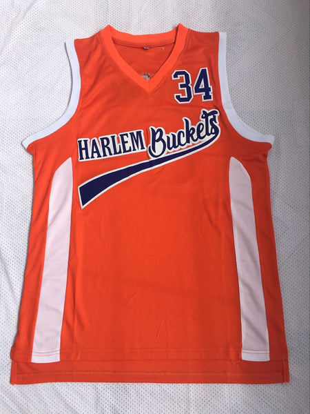 Men 34 Shaquille O'Neal Jersey Orange Harlem Buckets Jersey Swingman Fanatics - fastssd - NBA Jersey - nRevo