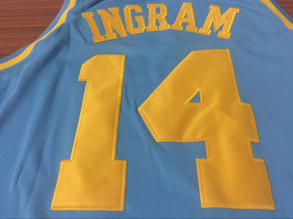 Men 14 Brandon Ingram Jersey MPLS Blue Los Angeles Lakers Jersey Fanatics - fastssd - NBA Jersey - nRevo