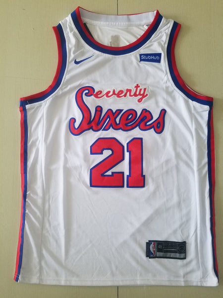 Men 21 Joel Embiid City Jersey White Philadelphia 76ers Jersey Fanatics - fastssd - NBA Jersey - nRevo