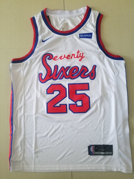 Men 25 Ben Simmons Jersey White Philadelphia 76ers Jersey Swingman - fastssd - NBA Jersey - nRevo