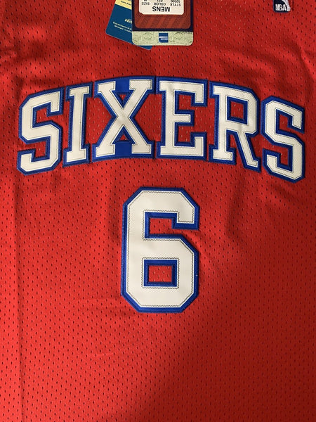 Men 06 Julius Erving Jersey Red Philadelphia 76ers Jersey Hardwood Classic