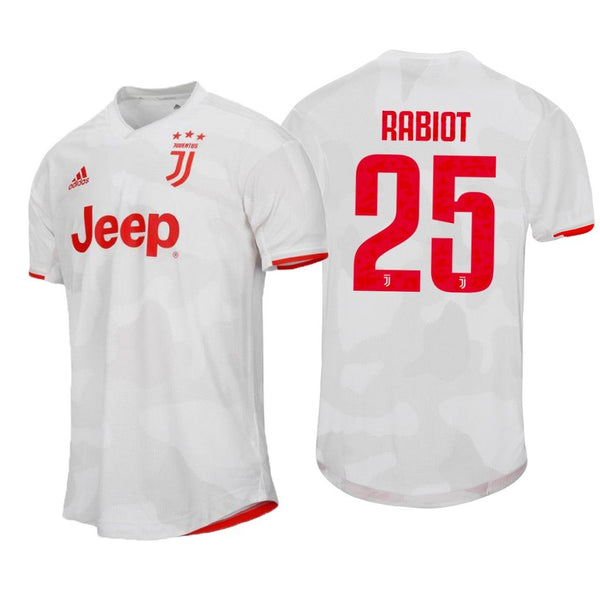Men 25 Adrien Rabiot Jersey White Away Juventus Jersey Serie A 2020 - fastssd - Soccer Jersey - CrazyKill