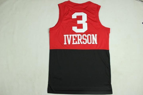 Men 3 Allen Iverson Jersey Red&Black Philadelphia 76ers Jersey Fanatics - fastssd - NBA Jersey - nRevo