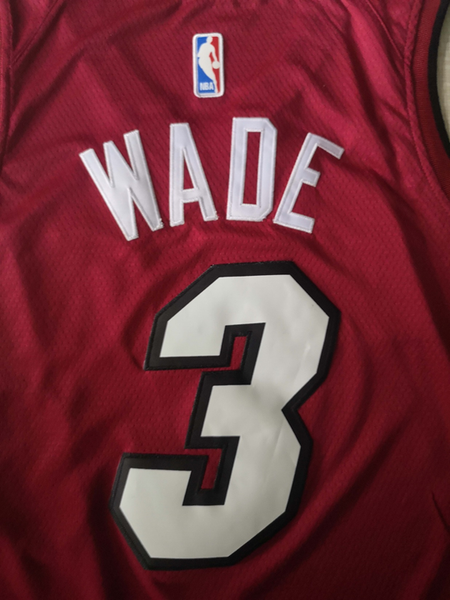 Men 3 Dwyane Wade Jersey Red Miami Heat Jersey Fanatics Swingman - fastssd - NBA Jersey - nRevo