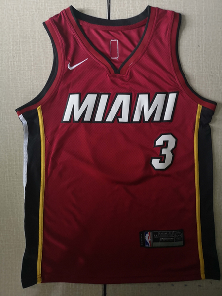Men 3 Dwyane Wade Jersey Red Miami Heat Jersey Fanatics Swingman - fastssd - NBA Jersey - nRevo
