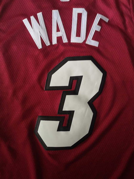 Men 3 Dwyane Wade Jersey Red Miami Heat Jersey Fanatics Swingman - fastssd - NBA Jersey - nRevo