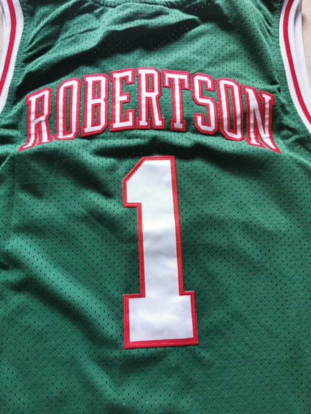 Men 01 Oscar Robertson Jersey Green Milwaukee Bucks Jersey Hardwood Classics - fastssd - NBA Jersey - nRevo