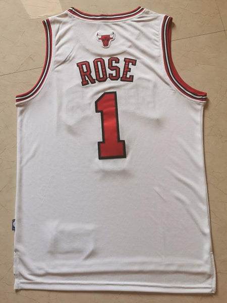 Men 01 Derrick Rose Jersey White Chicago Bulls Jersey Swingman Fanatics - fastssd - NBA Jersey - nRevo