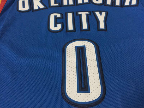 Men 0 Russell Westbrook Icon Jersey Blue Oklahoma City Thunder Jersey - fastssd - NBA Jersey - nRevo