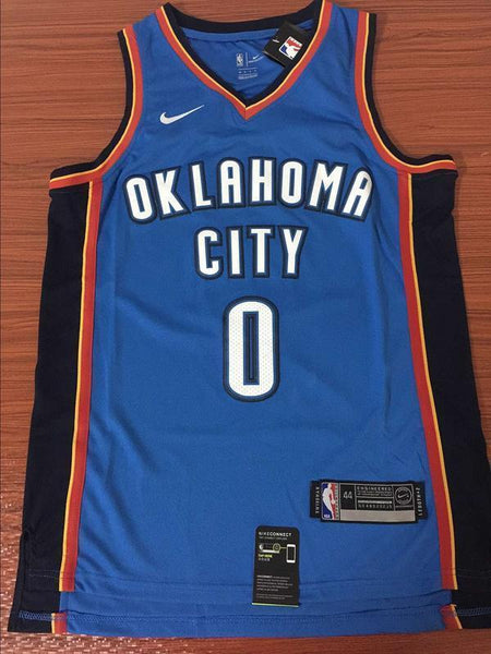 Men 0 Russell Westbrook Icon Jersey Blue Oklahoma City Thunder Jersey - fastssd - NBA Jersey - nRevo