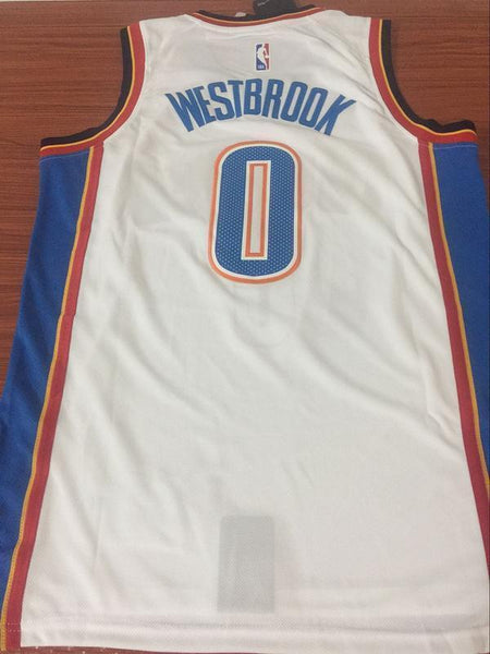 Men 0 Russell Westbrook Jersey White Oklahoma City Thunder Jersey Fanatics - fastssd - NBA Jersey - nRevo