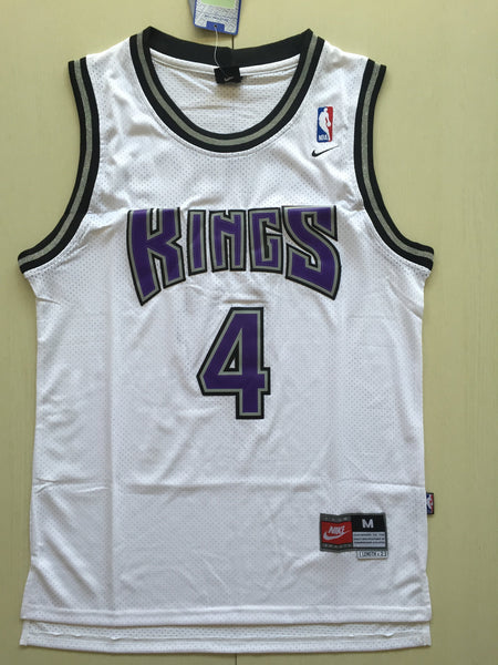 Men 4 Chris Webber Jersey White Sacramento Kings Jersey Throwback Swingman - fastssd - NBA Jersey - nRevo