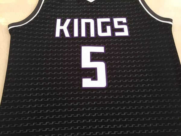 Men 05 De Aaron Fox Jersey Black Sacramento Kings Jersey Swingman Fanatics