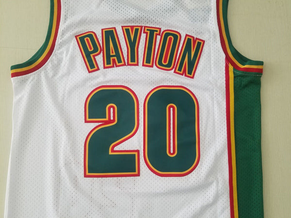 Men 20 Gary Payton Jersey White Seattle Supersonics Hardwood Jersey Classics - fastssd - NBA Jersey - nRevo