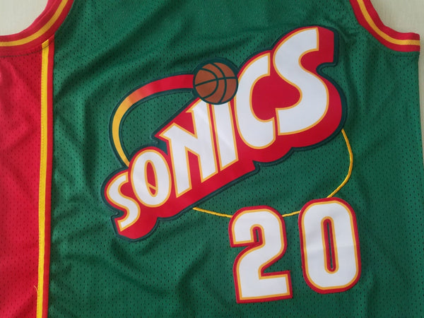 Men 20 Gary Payton Jersey Green Seattle Supersonics Jersey Hardwood Classics - fastssd - NBA Jersey - nRevo