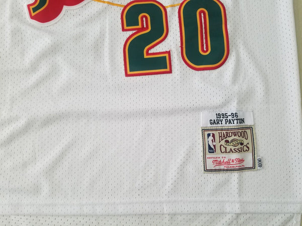Men 20 Gary Payton Jersey White Seattle Supersonics Hardwood Jersey Classics - fastssd - NBA Jersey - nRevo