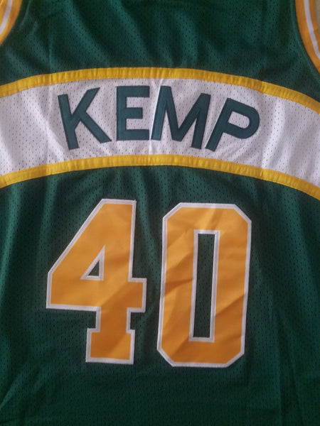 Men 40 Shawn Kemp Jersey Green Seattle Supersonics Jersey Hardwood Classics - fastssd - NBA Jersey - nRevo