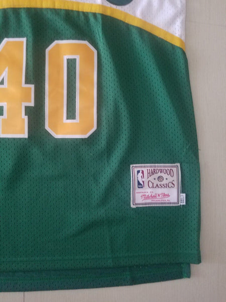 Men 40 Shawn Kemp Jersey Green Seattle Supersonics Jersey Hardwood Classics - fastssd - NBA Jersey - nRevo
