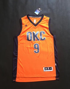 Men 9 Serge Ibaka Jersey Orange Oklahoma City Swingman - fastssd - NBA Jersey - nRevo