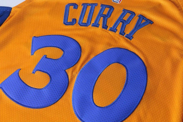 Men 30 Stephen Curry the Bay Jersey Yellow Golden State Warriors Player - fastssd - NBA Jersey - nRevo