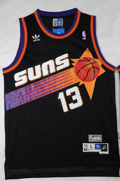 Men 13 Steve Nash Jersey Black Phoenix Suns Throwback Swingman Jersey - fastssd - NBA Jersey - nRevo