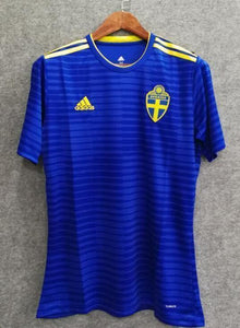 2018 Men Sweden Jersey Stadium Away Soccer Jersey World Cup Jersey Fanatics - fastssd - Soccer Jersey - CrazyKill