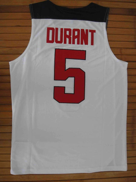 Men 5 Kevin Durant Jersey White Team USA Swingman Fanatics - fastssd - NBA Jersey - nRevo