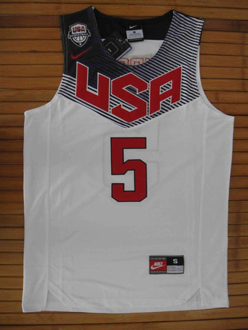 Men 5 Kevin Durant Jersey White Team USA Swingman Fanatics - fastssd - NBA Jersey - nRevo