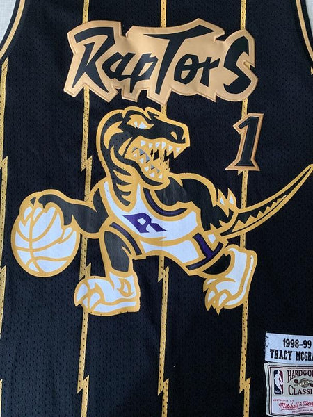 Men 01 Tracy McGrady Jersey Black Toronto Raptors Jersey Hardwood Classics - fastssd - NBA Jersey - nRevo