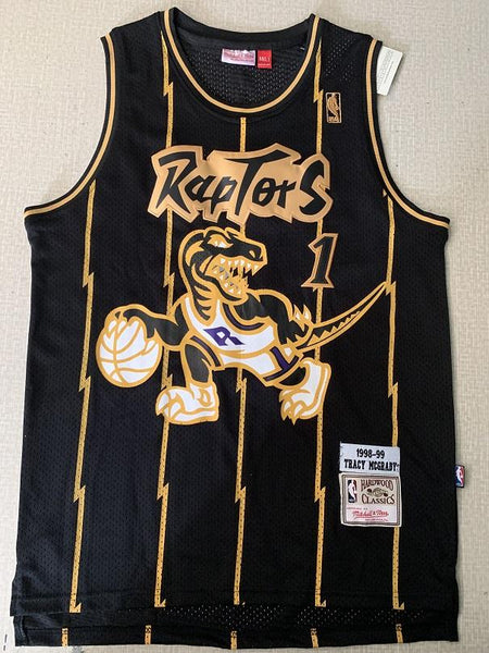 Men 01 Tracy McGrady Jersey Black Toronto Raptors Jersey Hardwood Classics - fastssd - NBA Jersey - nRevo