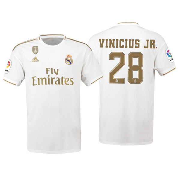 Men 28 Vinicius Junior Jersey White Home Real Madrid Jersey LaLiga 2020 - fastssd - Soccer Jersey - CrazyKill