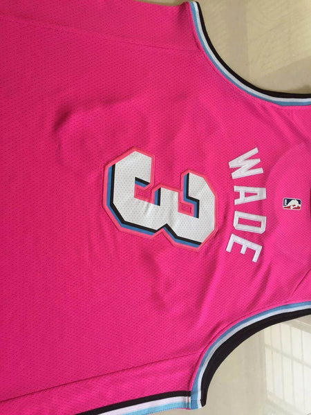 Men 03 Dwyane Wade Jersey Pink Miami Heat Jersey Swingman Fanatics - fastssd - NBA Jersey - nRevo