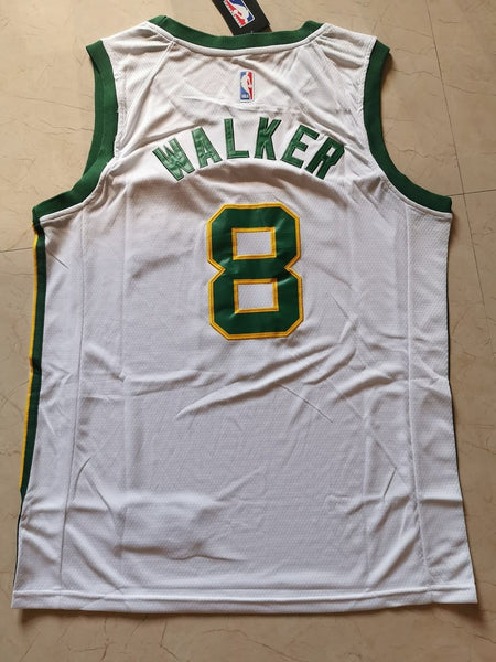 Men 08 Kemba Walker Jersey White Boston Celtics Jersey Swingman Fanatics