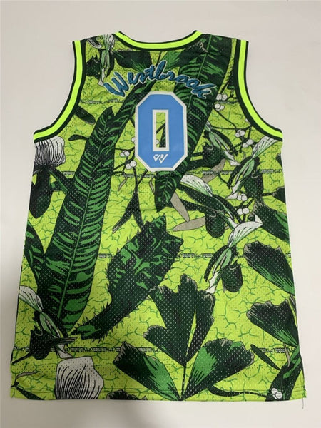 HOT Men 0 Russell Westbrook Jersey Green WILD Style Jersey Swingman Fanatics - fastssd - NBA Jersey - nRevo