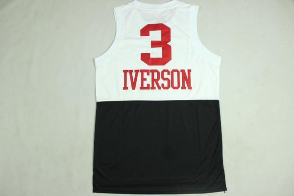 Men 3 Allen Iverson Jersey White&Black Philadelphia 76ers Jersey Fanatics - fastssd - NBA Jersey - nRevo