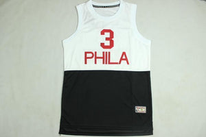 Men 3 Allen Iverson Jersey White&Black Philadelphia 76ers Jersey Fanatics - fastssd - NBA Jersey - nRevo