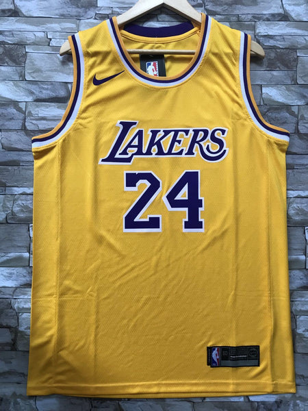 New Men 24 Kobe Bryant Jersey Yellow Los Angeles Lakers Swingman Jersey - fastssd - NBA Jersey - nRevo