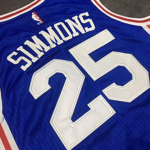 Men 25 Ben Simmons 76ers Jersey Blue Philadelphia 76ers Jersey Special - fastssd - NBA Jersey - nRevo