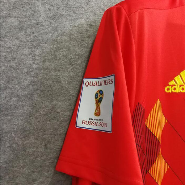 2018 Men Belgium Jersey Stadium Home Soccer Jersey World Cup Jersey Fanatics - fastssd - Soccer Jersey - CrazyKill