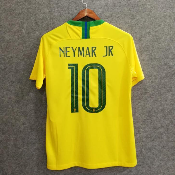 2018 Men Brazil Jersey Home Neymar Jersey Soccer World Cup Jersey Fanatics - fastssd - Soccer Jersey - CrazyKill