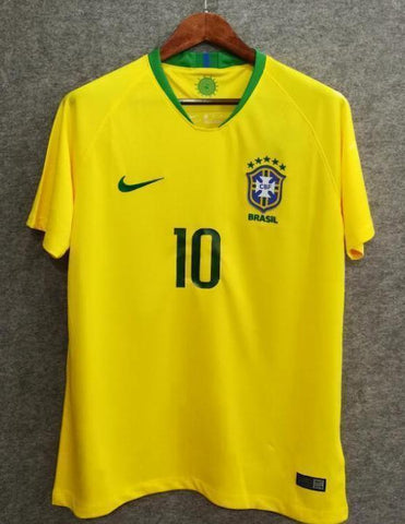 2018 Men Brazil Jersey Home Neymar Jersey Soccer World Cup Jersey Fanatics - fastssd - Soccer Jersey - CrazyKill