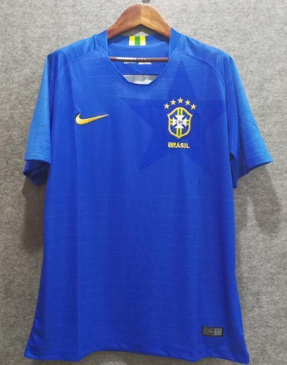 2018 Men Brazil Jersey Stadium Away Soccer Jersey World Cup Jersey Player - fastssd - Soccer Jersey - CrazyKill