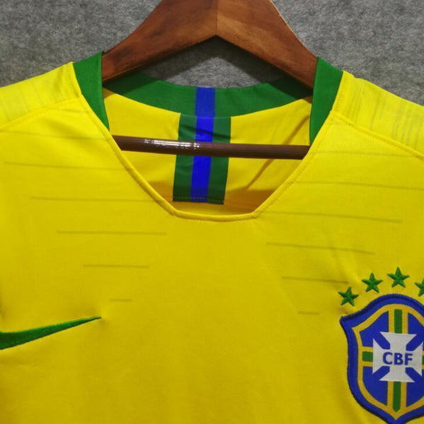 2018 Men Brazil Jersey Stadium Home Soccer Jersey World Cup Jersey Fanatics - fastssd - Soccer Jersey - CrazyKill